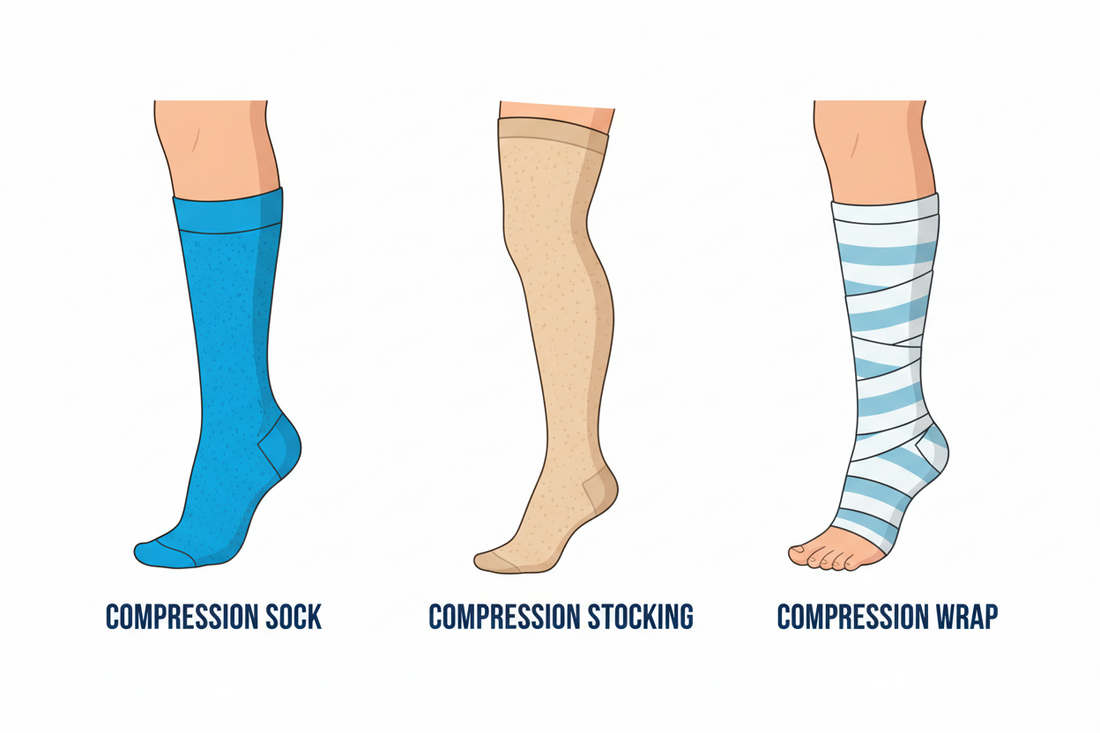 Compression Socks vs. Compression Stockings vs. Compression Wraps: What’s the Difference?