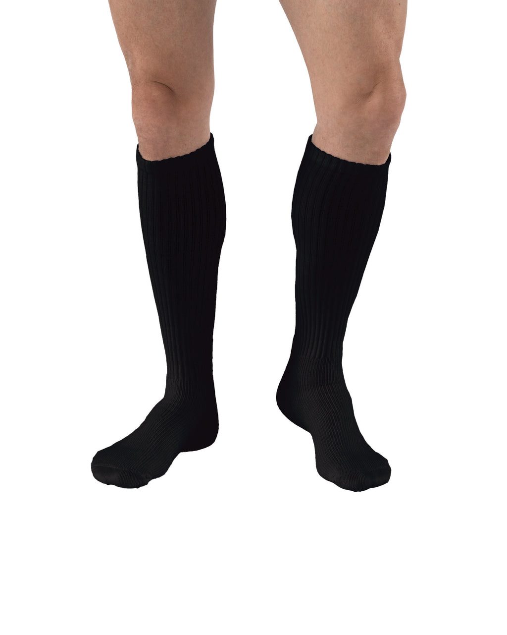 JOBST SensiFoot Diabetic Compression Socks 8-15 mmHg Knee High, Closed Toe, Black, Medium