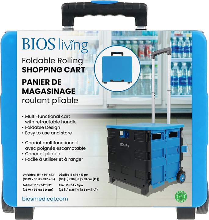 Foldable Rolling Shopping Cart