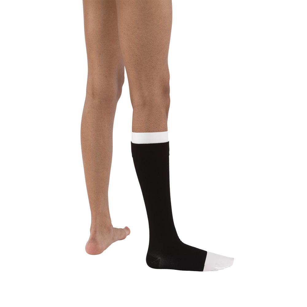 JOBST UlcerCARE 2-Part Compression System with Liners 40+ mmHg Knee High, Open Toe, No Zipper, Black, 3X-Large