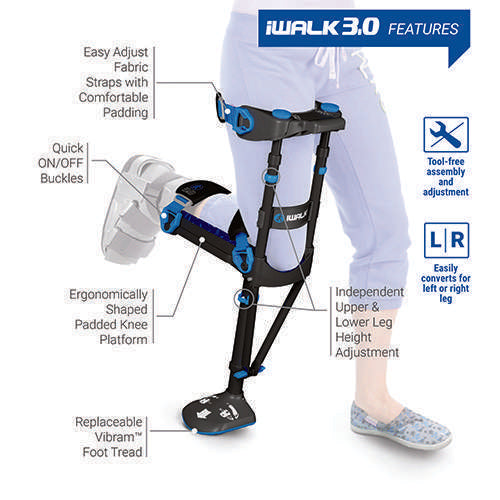 IWALK 3.0 Hands Free Crutch Alternative RENTAL