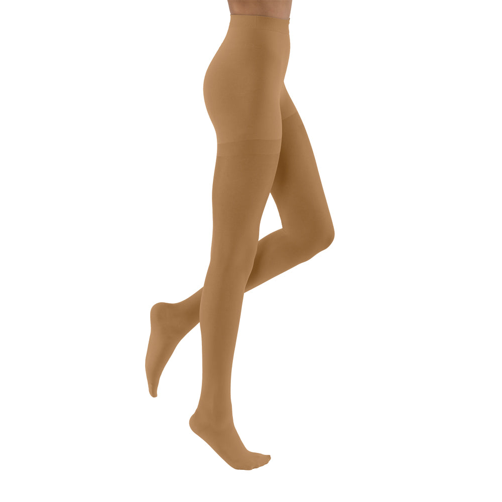 JOBST UltraSheer Compression Stockings 15-20 mmHg Waist High, Closed Toe, Suntan, X-Large