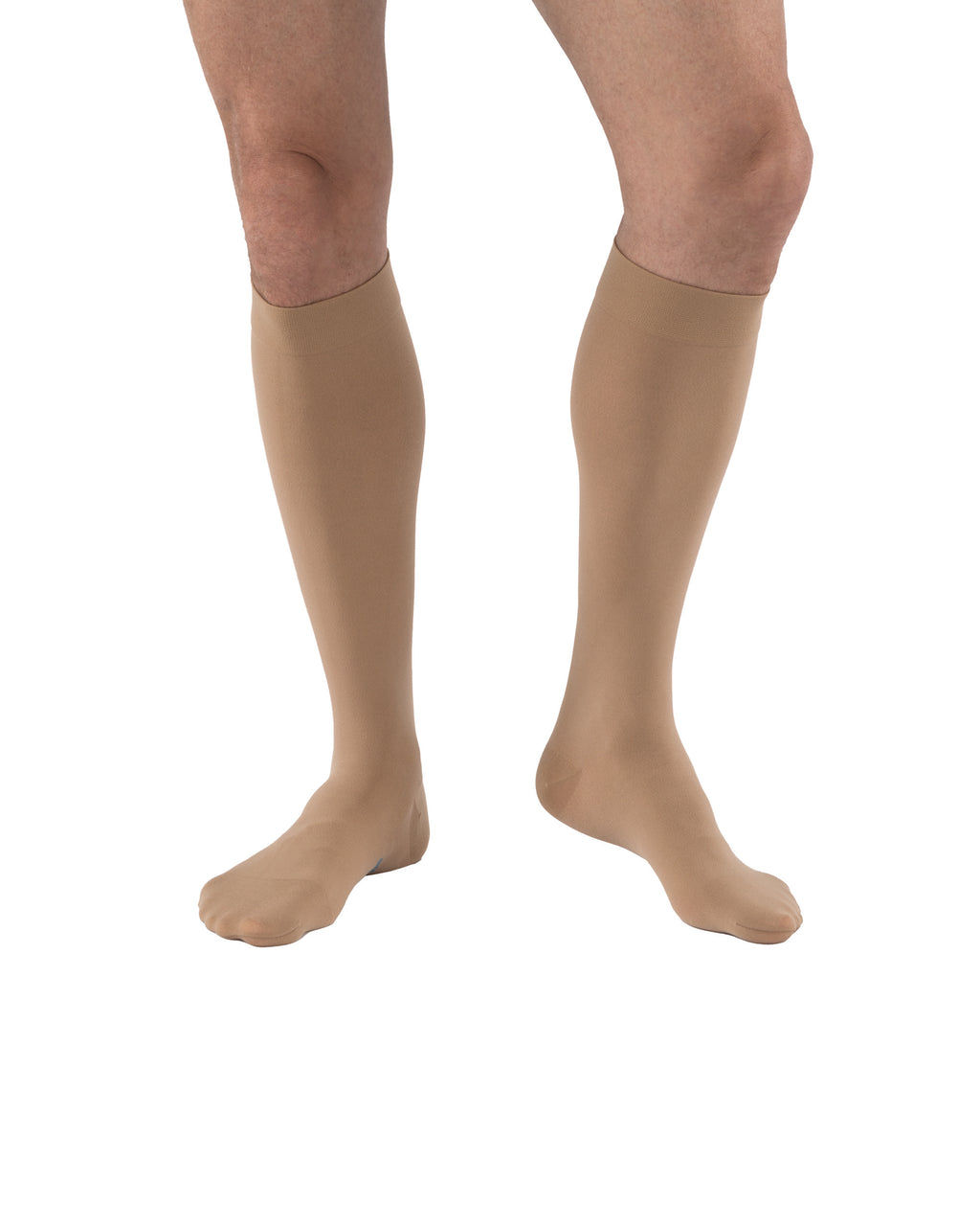 JOBST Relief Compression Stockings 20-30 mmHg Knee High, Closed Toe, Beige, Large Full Calf