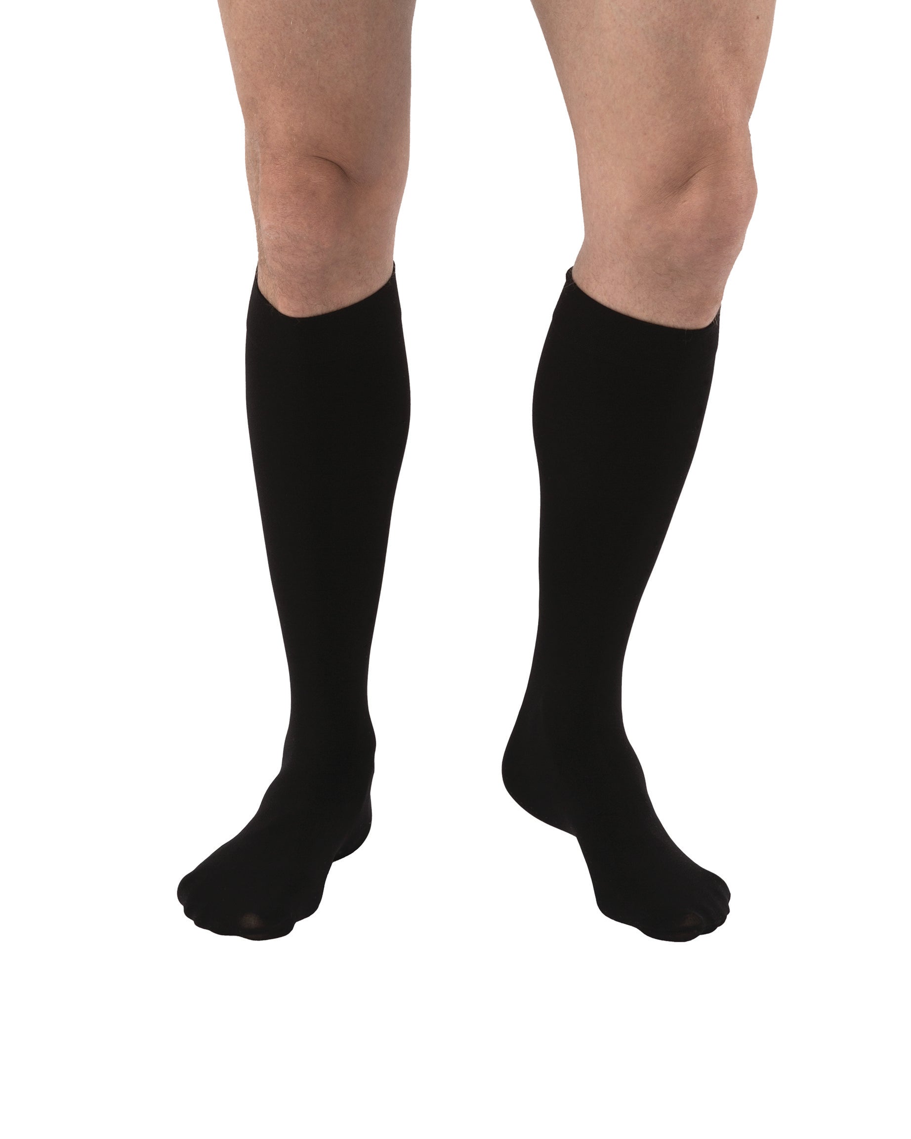 JOBST Relief Compression Stockings 20-30 mmHg Knee High, Closed Toe, Black, Large Full Calf