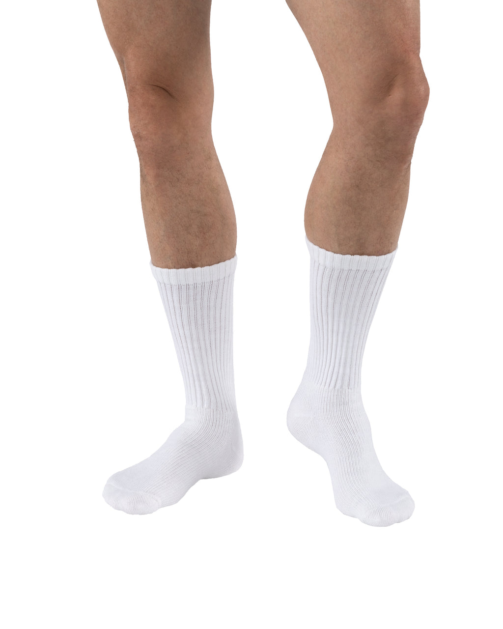JOBST SensiFoot Diabetic Compression Socks 8-15 mmHg Crew, Closed Toe, White, X-Large