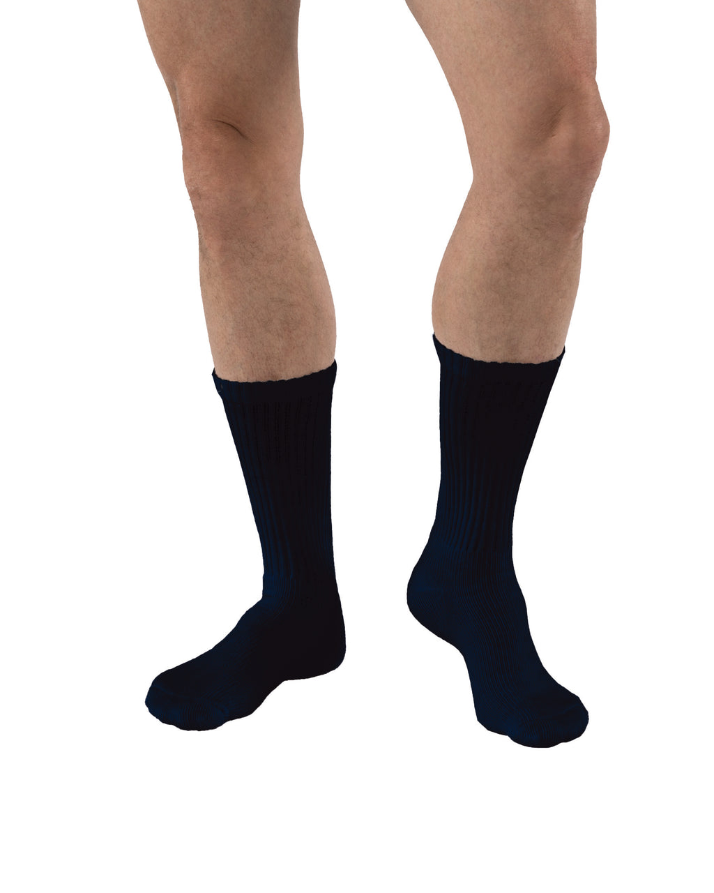JOBST SensiFoot Diabetic Compression Socks 8-15 mmHg Crew, Closed Toe, Navy, X-Large