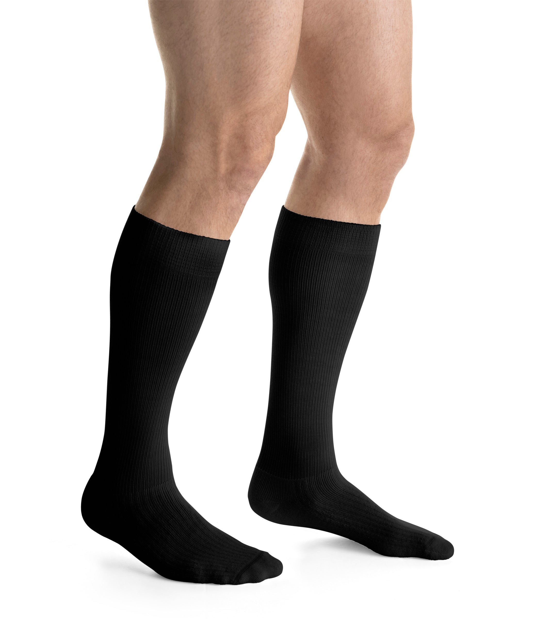 JOBST ActiveWear Compression Socks 15-20 mmHg, Knee High, Closed Toe, Cool Black, Small