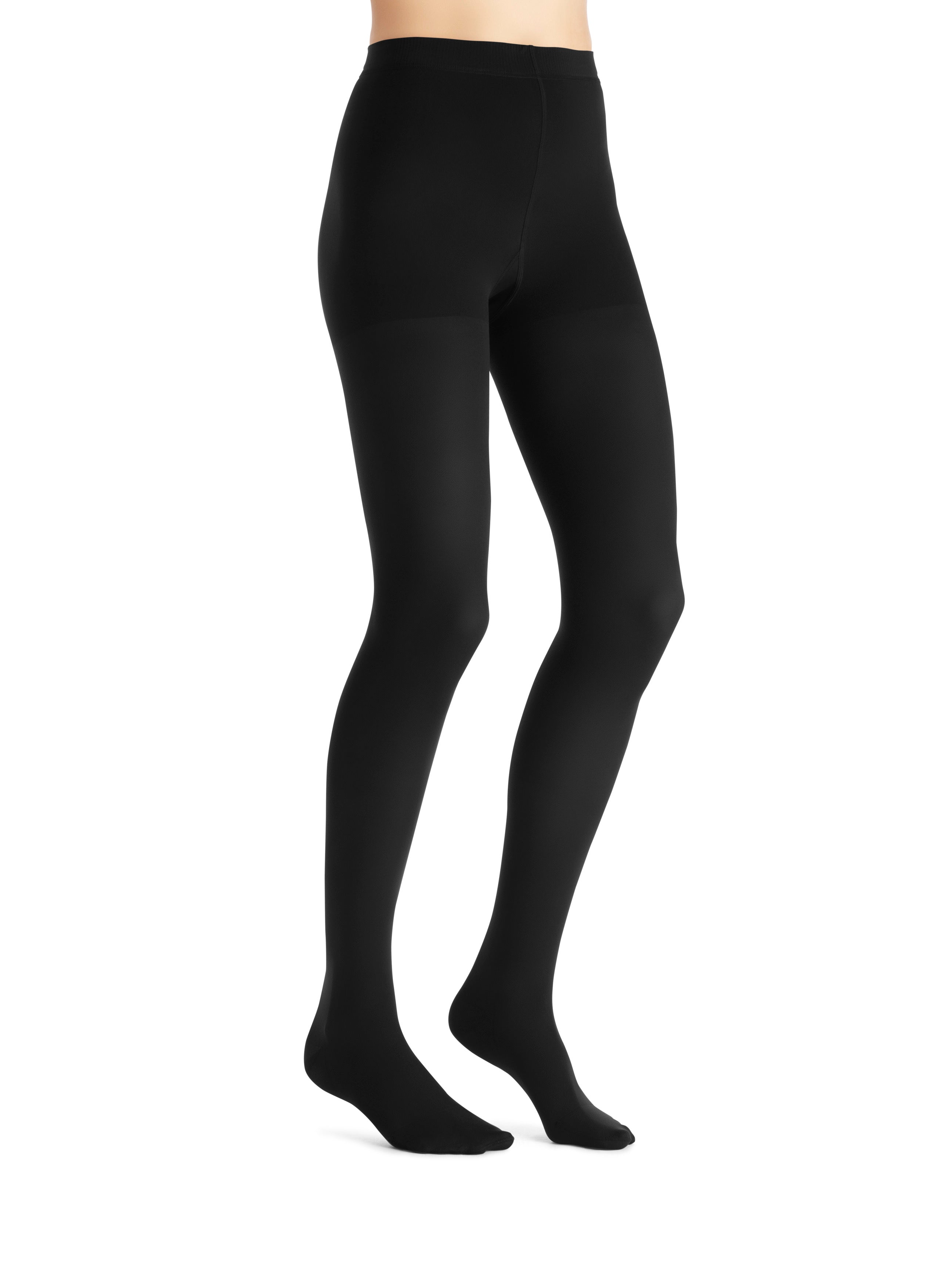 JOBST Opaque Compression Stockings 15-20 mmHg Waist High, Closed Toe, Classic Black, X-Large